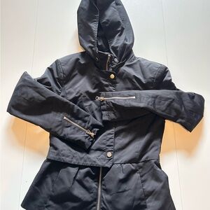Zara Black Utility Jacket with Hood